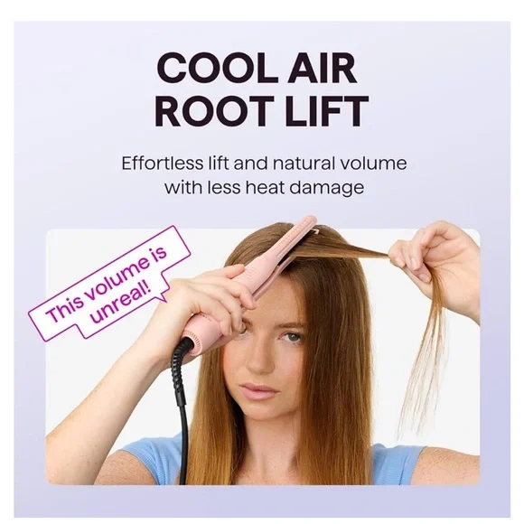 NEW Wavytalk Pencil Flat Iron, Cool Curl Pencil, Airflow Styler and Straightener - Picture 8 of 12